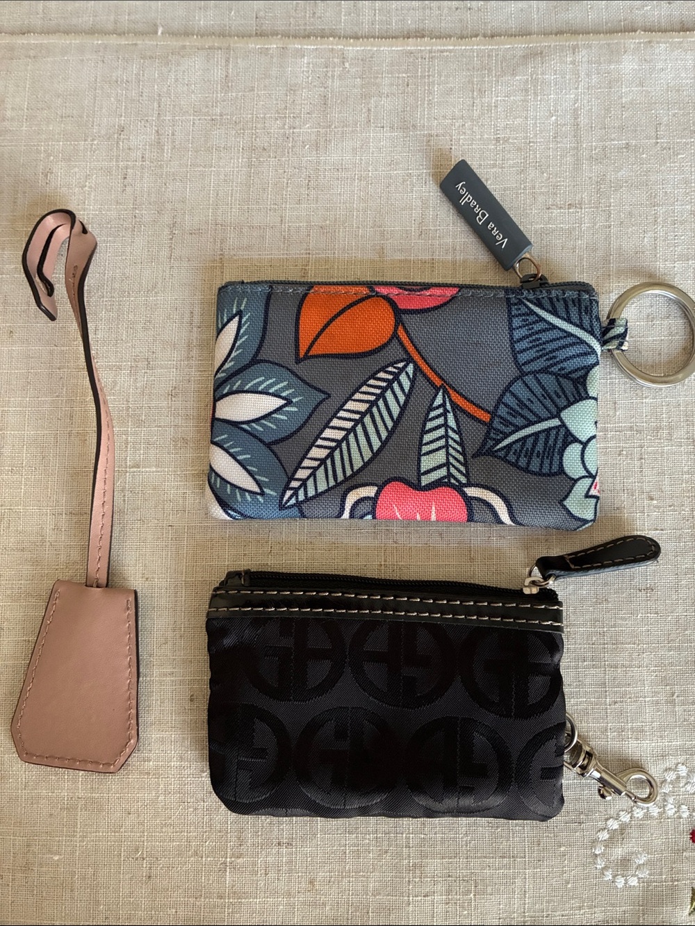 Set of 3 Charms : Michael Kors Gold & Pink Tag , Vera Bradly , Gianni Bini Pouch - Picture 3 of 14